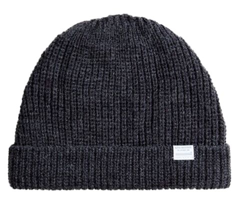 Шапка Alpha Industries Essential Watch Cap Dark Charcoal Heather (Темно-серая)