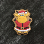 Бык №31 в костюме Санты