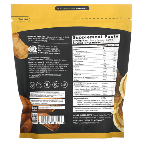 Organifi, Original Gold, добавка из суперфудов, 196 г (6,91 унции)