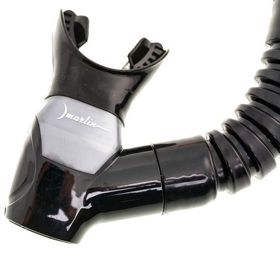 Трубка Marlin Dry Max изогнутая гофра для подводной охоты