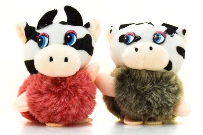 Мягкая игрушка Корова 10см. в ассортименте