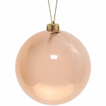 Новогодний шар 15 см «Глянец», шампань