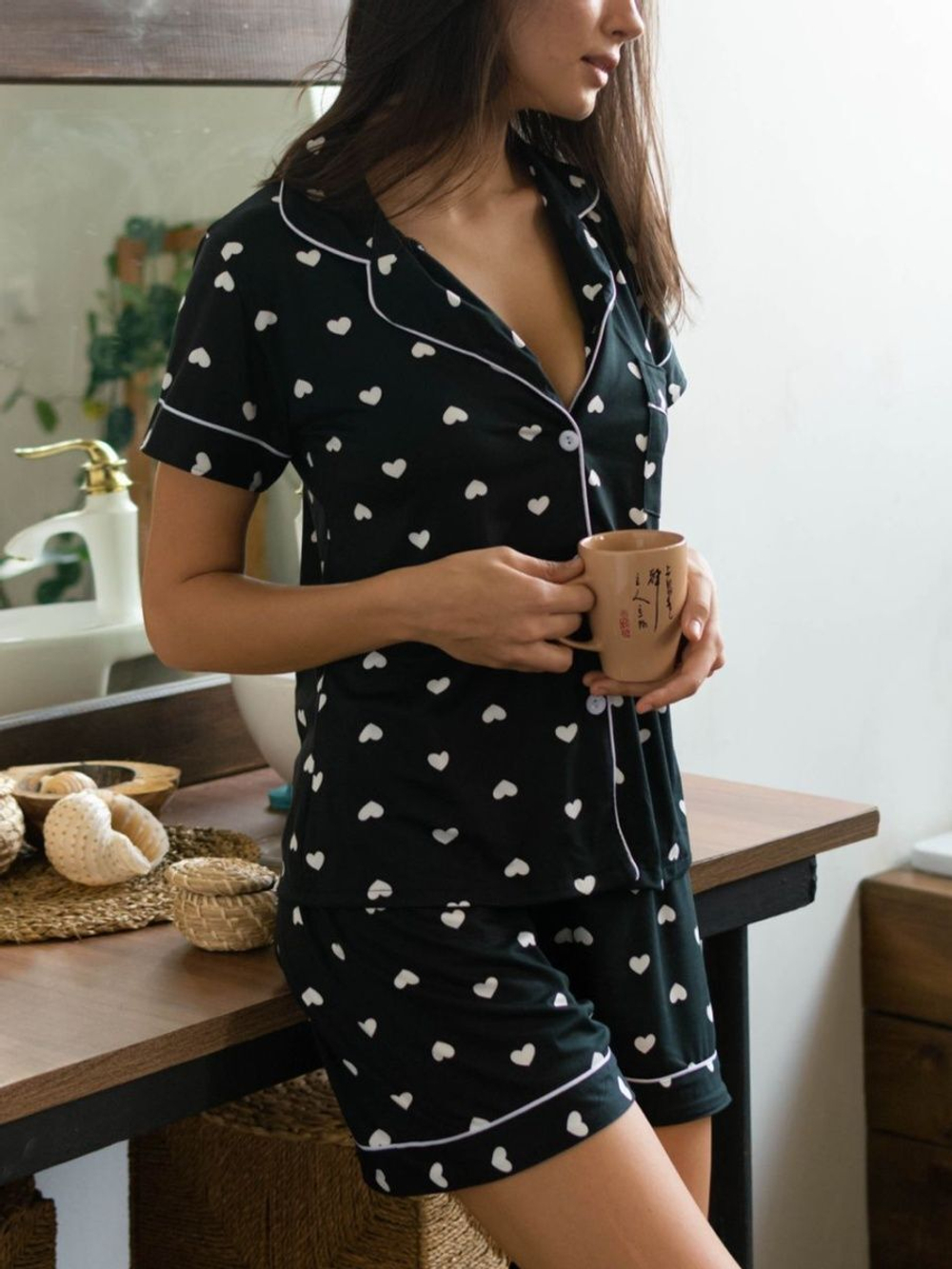 Пижама шорты и рубашка 22033-3