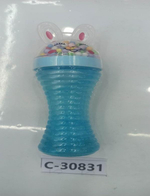 Лизун колба заяц с шариками 140г 12шт в шоубоксе, 6 цвета микс, банка с-30831