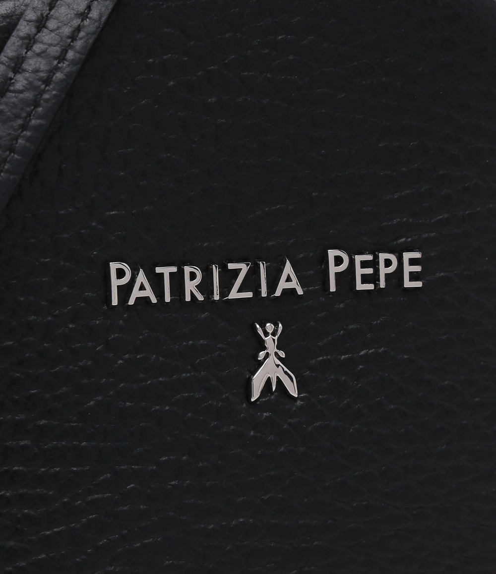 Кожаная сумка через плечо Patrizia Pepe - черный(7B0009 L001)
