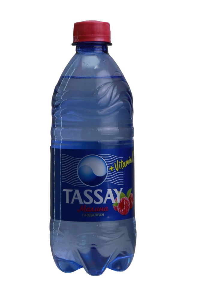 Вода Tassay газированная со вкусом малины 0.5 л.