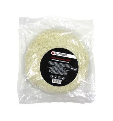 Губка для полировки ручная из овечьей шерсти двусторонняя 150мм Forsage F-PSP150G