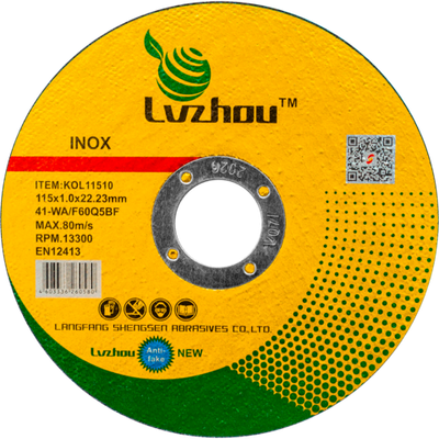 Диск отрезной по металлу и нержавеющей стали LVZHOU 115х1,0х22,23mm, KOL11510