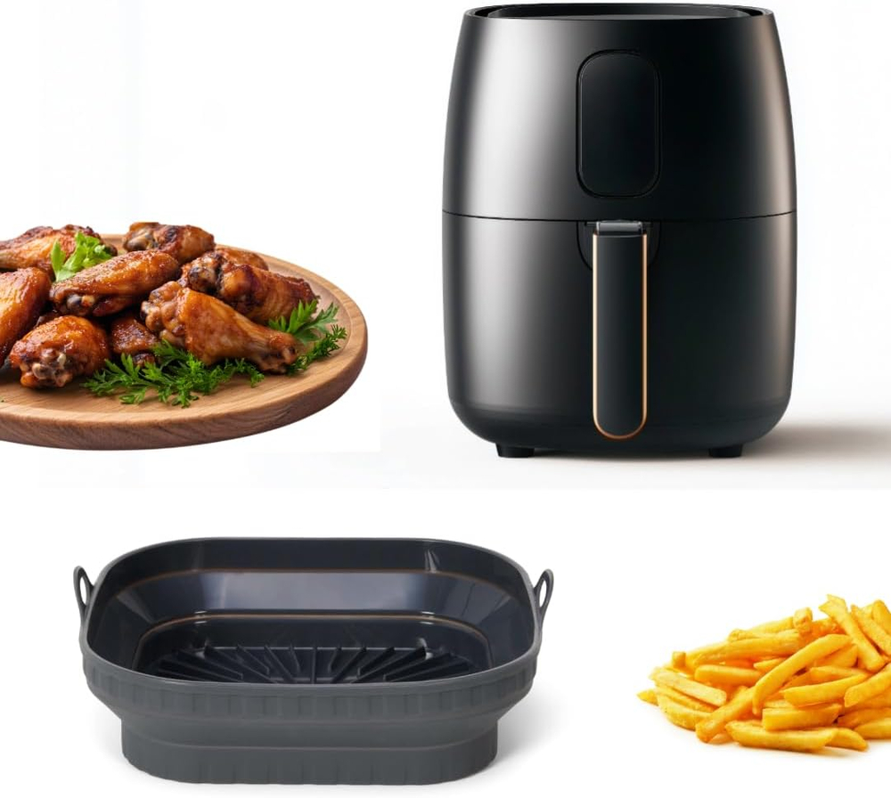 Форма для выпечки/запекания в аэрогриле силиконовая Patisse Air Frying 21х21х3.5 см