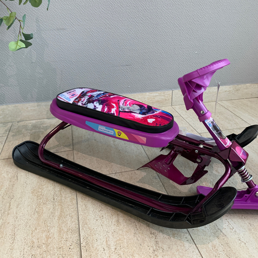 Снегокат «Ника-кросс» сиреневый (арт. СНК/SL)