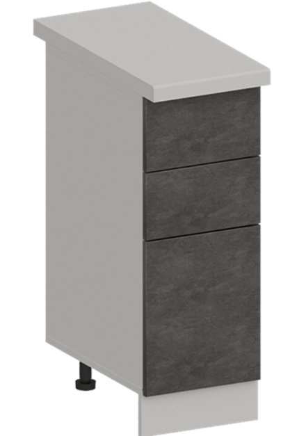 Кухня Модуль ШН3Я 300 Ликата / Бетон