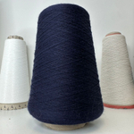 WOOLCOT - Tollegno 1900; 50% хлопок, 50% меринос; 2400м/100гр, 2/48; col.10214 Marino/roma, цвет: темно-синий