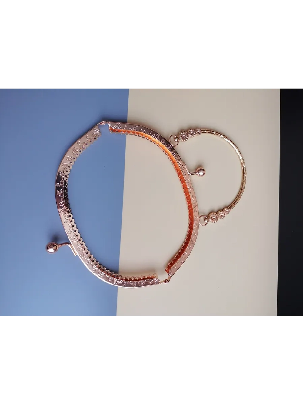 Фермуар 17 см для сумки пришивной с ручкой