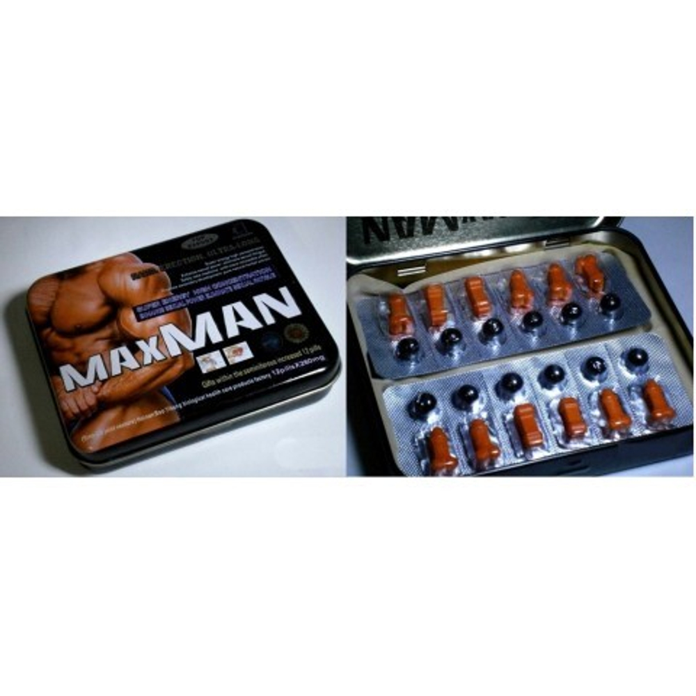 Возбудитель MaxMan (12 таблеток + 12 витаминов)