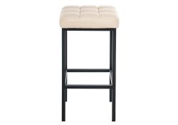 Барный стул Лофт кожзам d1 / черный матовый