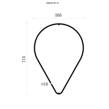 Модульный светильник LED 19W 3000К 1906/06 SP-19 чёрный Formica Divinare