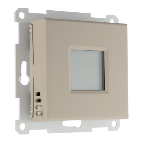 Терморегулятор с датчиками температуры пола и воздуха Comfort ECO/ONC 16А 250В, программируемый, кремовый матовый LIREGUS