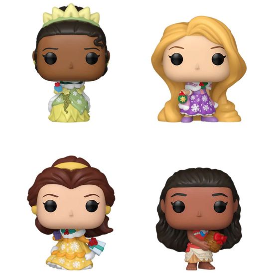 Фигурка Funko Pocket POP! Mystery Ice Disney Princess Holiday 1 штука в ассортименте (из 4) 86075 / Брелок Фанко Покет ПОП! по мотивам вселенной "Дисней", Принцессы
