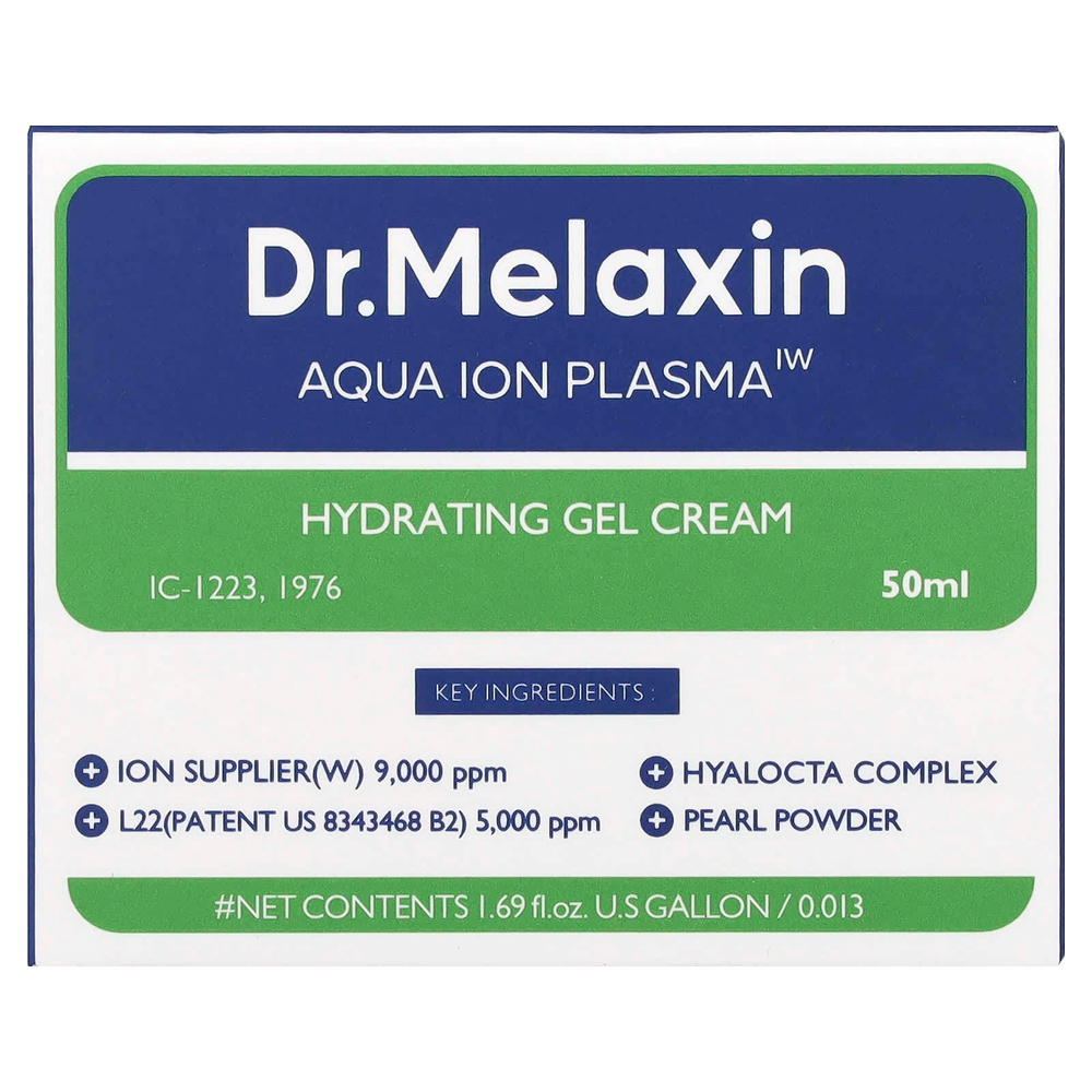 Dr.Melaxin, Aqua Ion Plasma Hydrating Gel Cream, 50 мл (1,69 жидк. Унции)