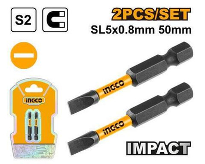 Ударная бита SL5х50мм 2шт. S2 SUPER INGCO SDBIM71SL550 INDUSTRIAL