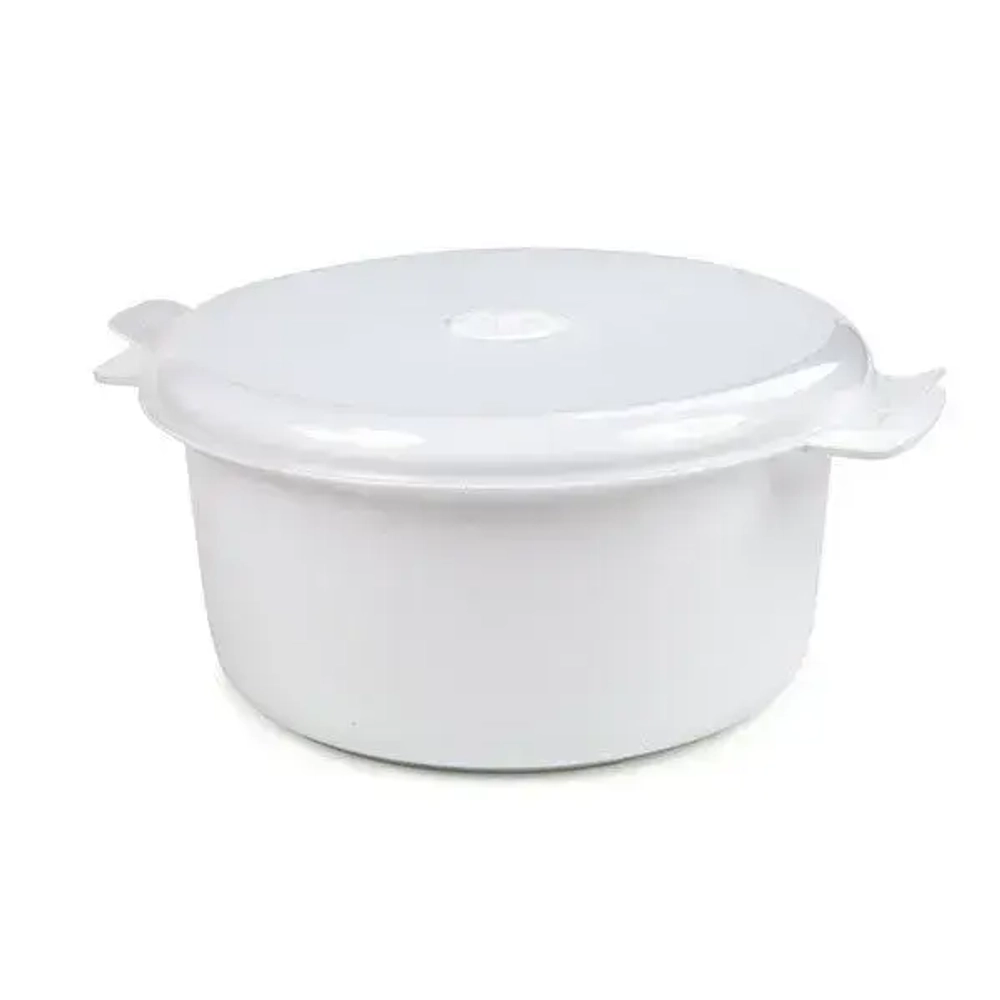 Кастрюля для СВЧ Экспресс (снежно-белый)