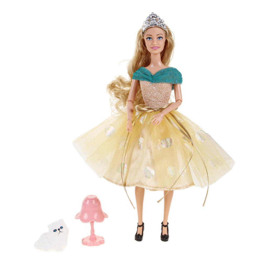 Кукла модель София gold 29см. руки и ноги сгиб, с аксесс, коробка SG-03-KB (Карапуз)