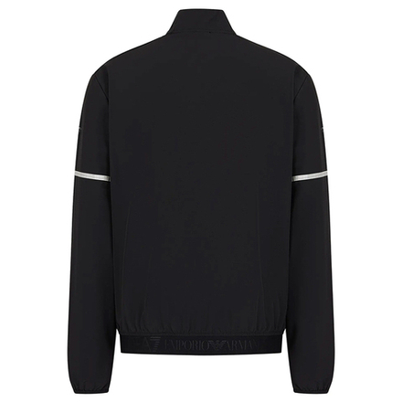 Мужская теннисная кофта EA7 Woven Bomber Jacket - черный