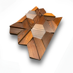 Деревянная мозаика для стен Wood Mosaic Магна термо