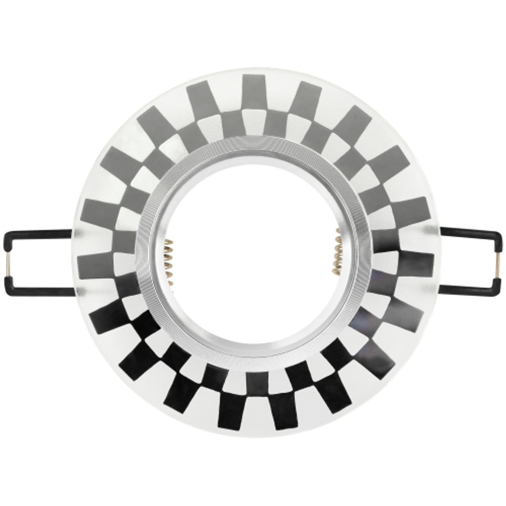 Светильник встраиваемый cо светодиодной подсветкой ЭРА DK LD47 SL /1 под лампу MR16 GU5.3 белый/белый | Встраиваемые LED светильники