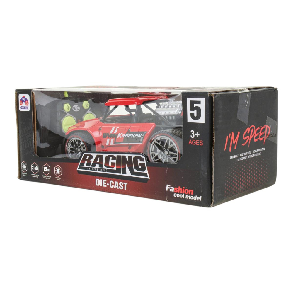 Р/У машина "SportCar", металл, 1:16, со светом, 5-ти канальный пульт, на батарейках, TY-530T-red