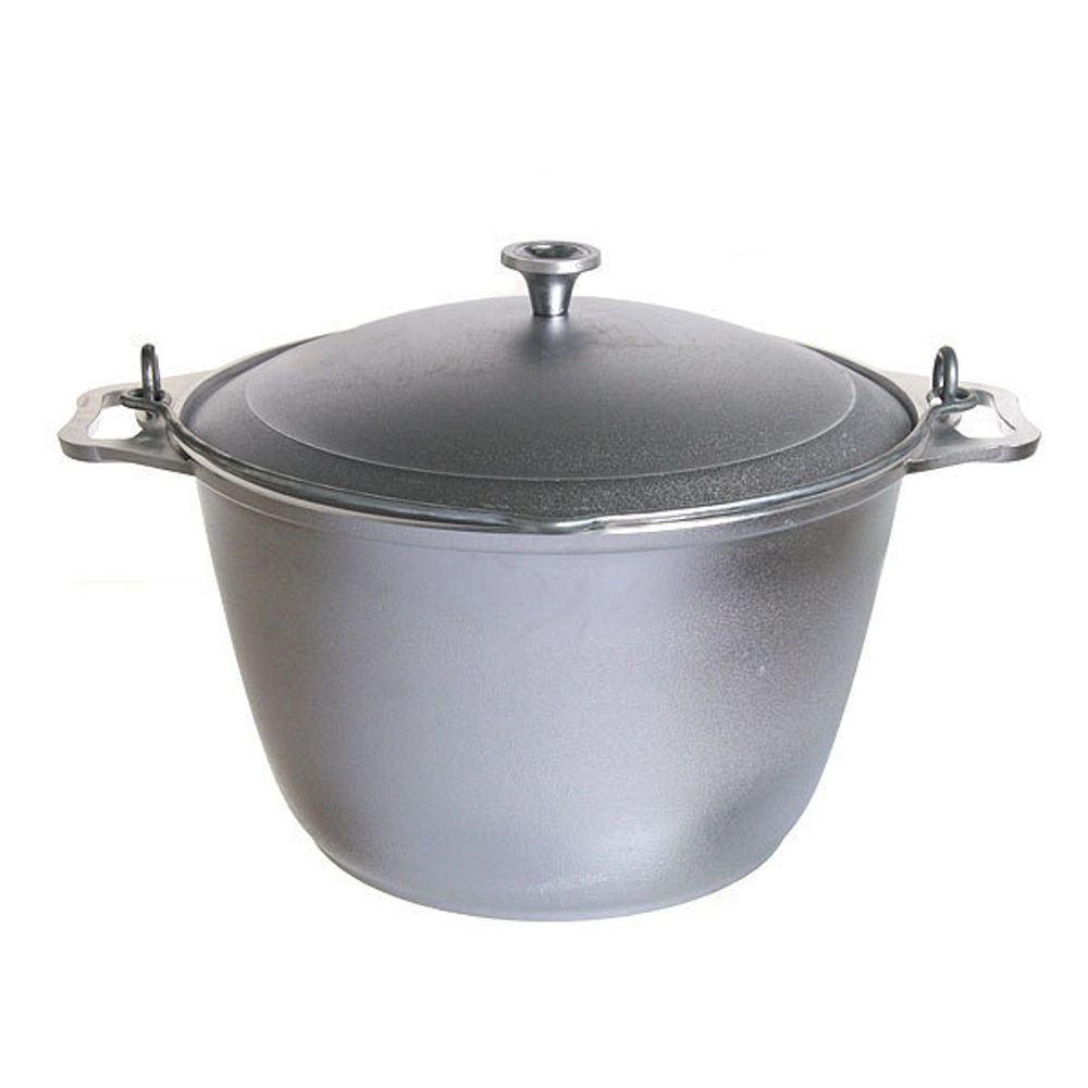 Котел алюминевый походный 8л с крышкой КМ-кп80