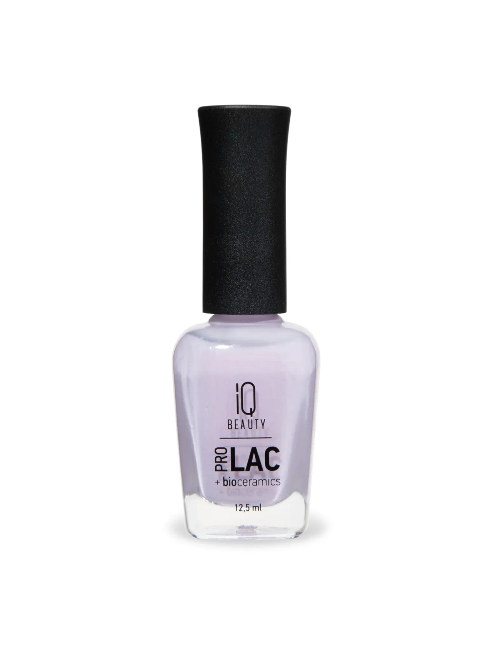 IQ BEAUTY Лак для ногтей профессиональный укрепляющий с биокерамикой #046, 12.5 мл Светло-лиловый, полупрозрачный