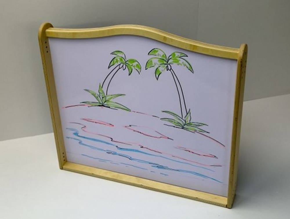 Двухсторонняя панель для игровых зон Зеркальная и магнитно-маркерная доска