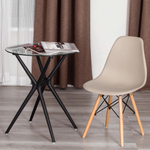 Стул CINDY (EAMES) (mod. 1801) дерево бук/металл/сиденье пластик, 45x51x82 см, Beige (Бежевый)