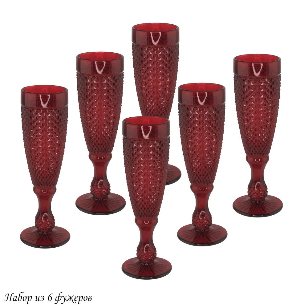 Lenardi 588-510 Набор из 6 фужеров в под.уп.(х4)Стекло