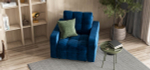 Денди кресло-кровать Велюр Монолит синий