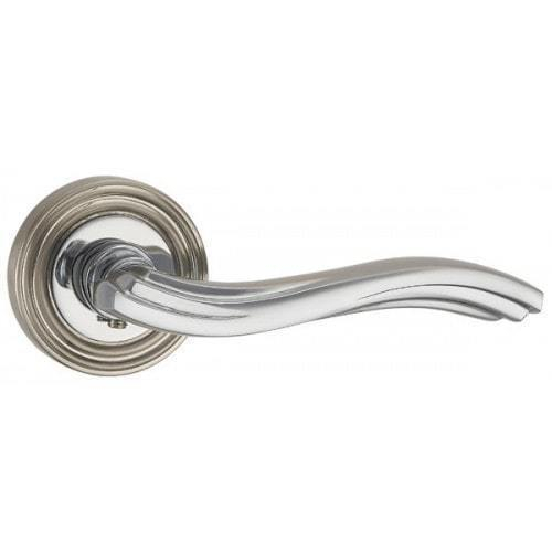 [ТОВАРА НЕТ В НАЛИЧИИ] Ручка круг Пунто Vento ML, цвет никель матовый/хром (гарантия - 6 месяцев)