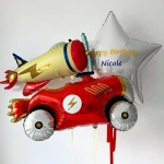 Шар (36''/91 см) Фигура, Гоночный спорткар, Красный