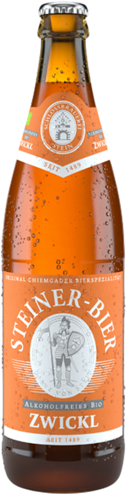 Пиво Штайнер Безалкогольное Био Цвикль / Steiner Alkoholfreies Bio Zwickl 0.5 - стекло