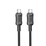 Кабель Hoco X94 Leader (Type-C) на (Type-C) 3A/60W 100см тканевая оплетка (черный)