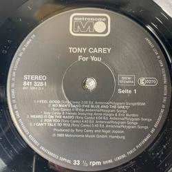 Винтажная виниловая пластинка LP Tony Carey For You (Германия 1989)
