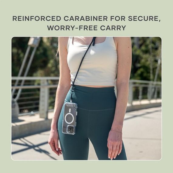 Зарядный кабель/ремень через плечо Satechi OntheGo Crossbody Lanyard Cable 60W 1.5 м (ST-LOTGLK) Black