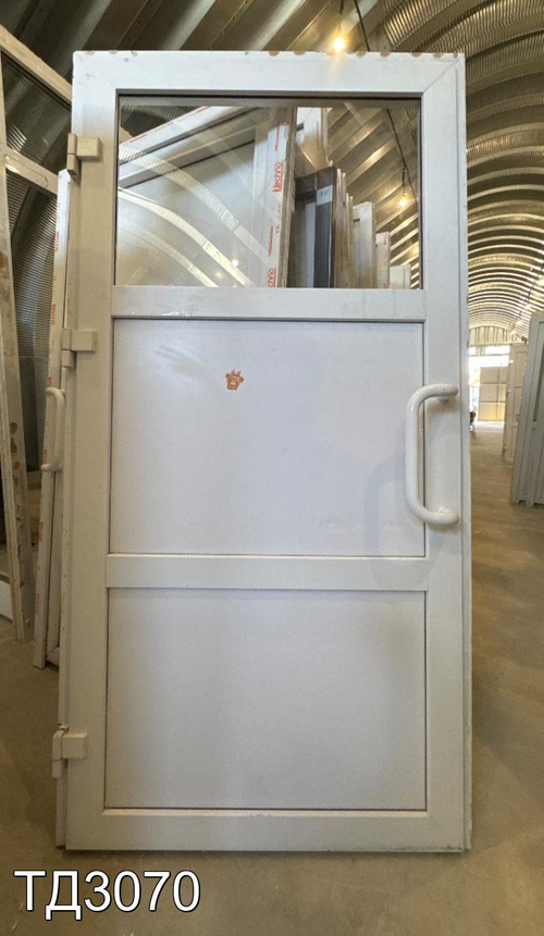 Дверь пластиковая входная Б/У 2040(в) x 1040(ш)