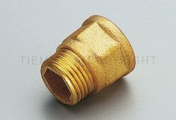 Удлинитель латунный Tiemme 1/2"x15 мм. НР/ВР под шестигранник с наружной/внутренней резьбой 1500183
