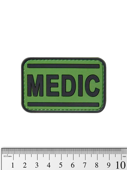 Шеврон Medic PVC 4х7,5 см. Олива