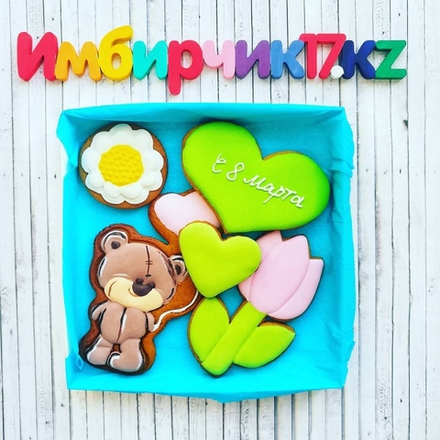 Имбирные пряники 8 марта