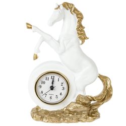 GAEM Фигурка декоративная "Лошадь" с часами (AAAx1 н/п), L16 W7,5 H23 см