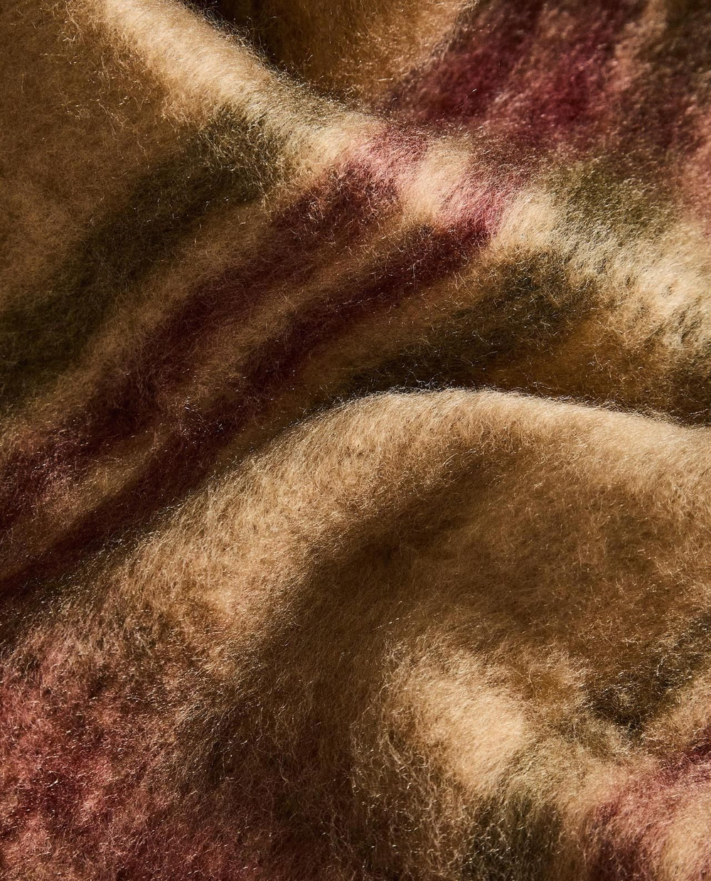 Zara Home - Мягкое клетчатый плед с бахромой, красный, 140x190 см