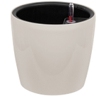 Кашпо АНФА 6,0л D220мм H=200мм вставка V=3,8л и автополив, с индикатором уровня воды