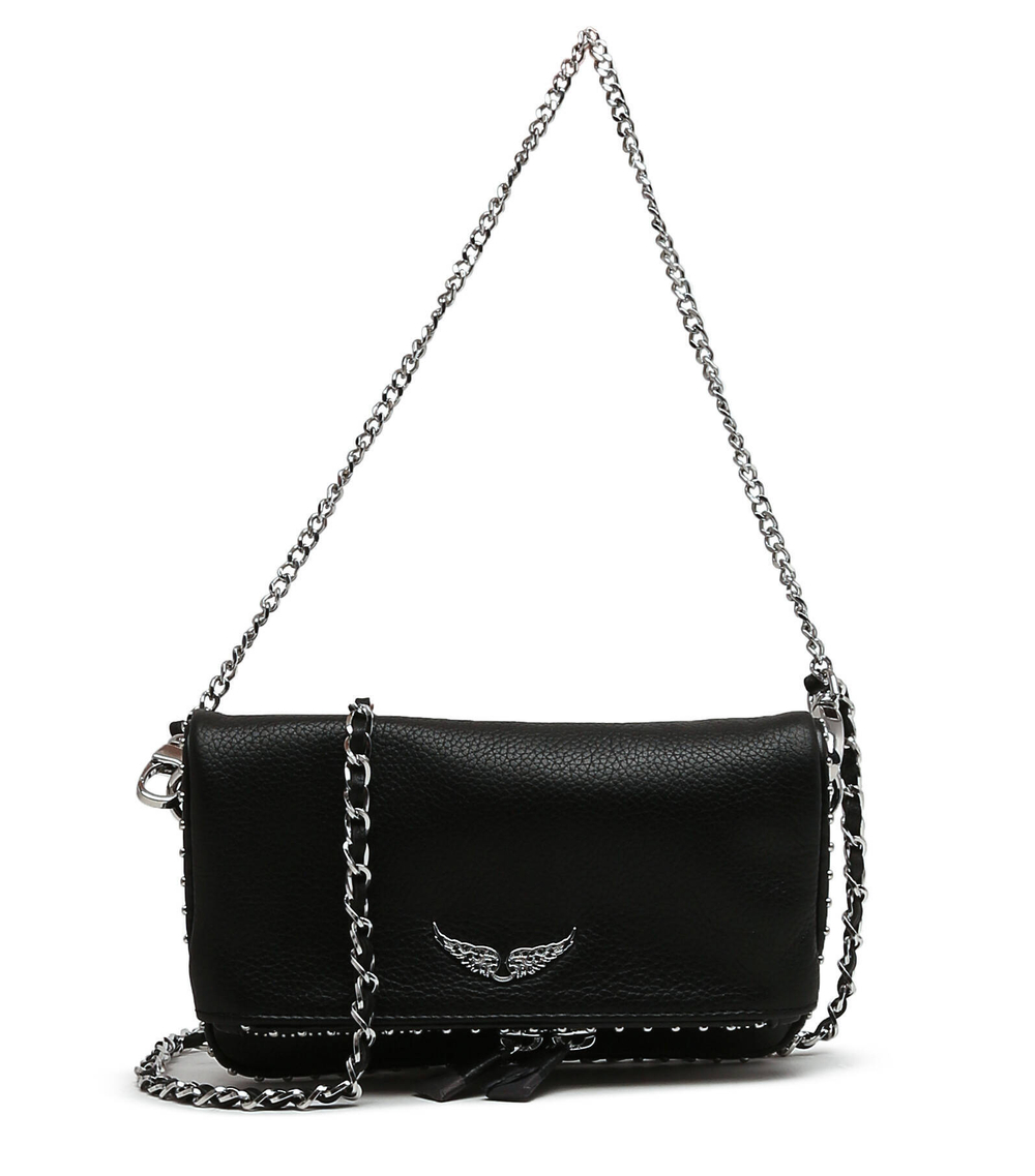 Кожаная сумка-мессенджер ROCK Zadig&Voltaire - черный(LWBA00006)